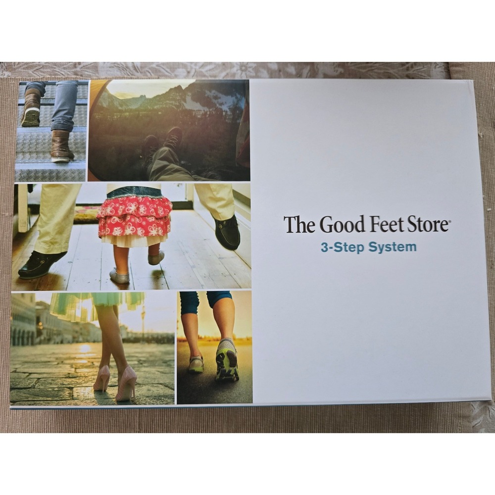 Good Feet 3 Step System Orthotics 256 356.5 W456 Complete Arch Support Set w/Box